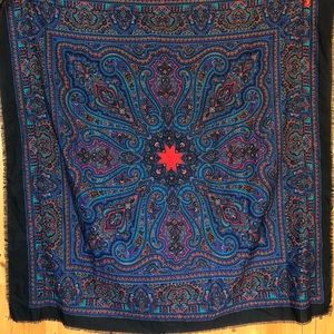 Large square paisley scarf